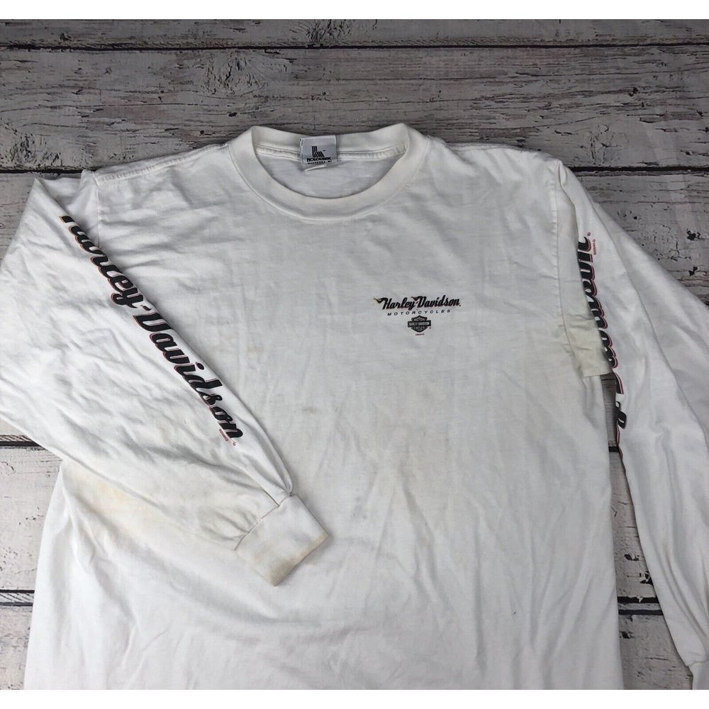 Harley‎ Davidson Motorcycle Ketchikan Alaska Inside Passage L/S 2004 USA Flaws